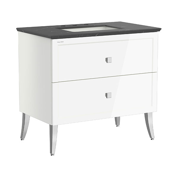 雅居·经典 落地式900mm双抽屉浴室柜(8'孔台下盆)